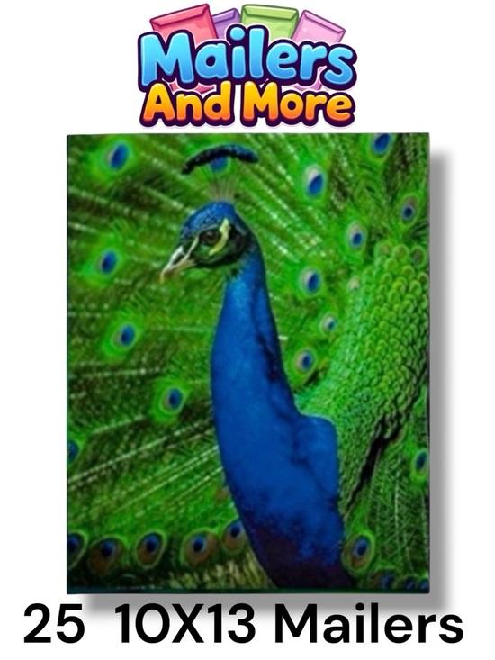 Other - 25 10X13 Poly Mailers Royal Peacock PRICE IS FIRM